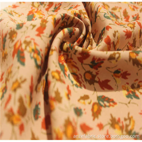 100%Ecovero rayon poplin fabric discharge printed fabric